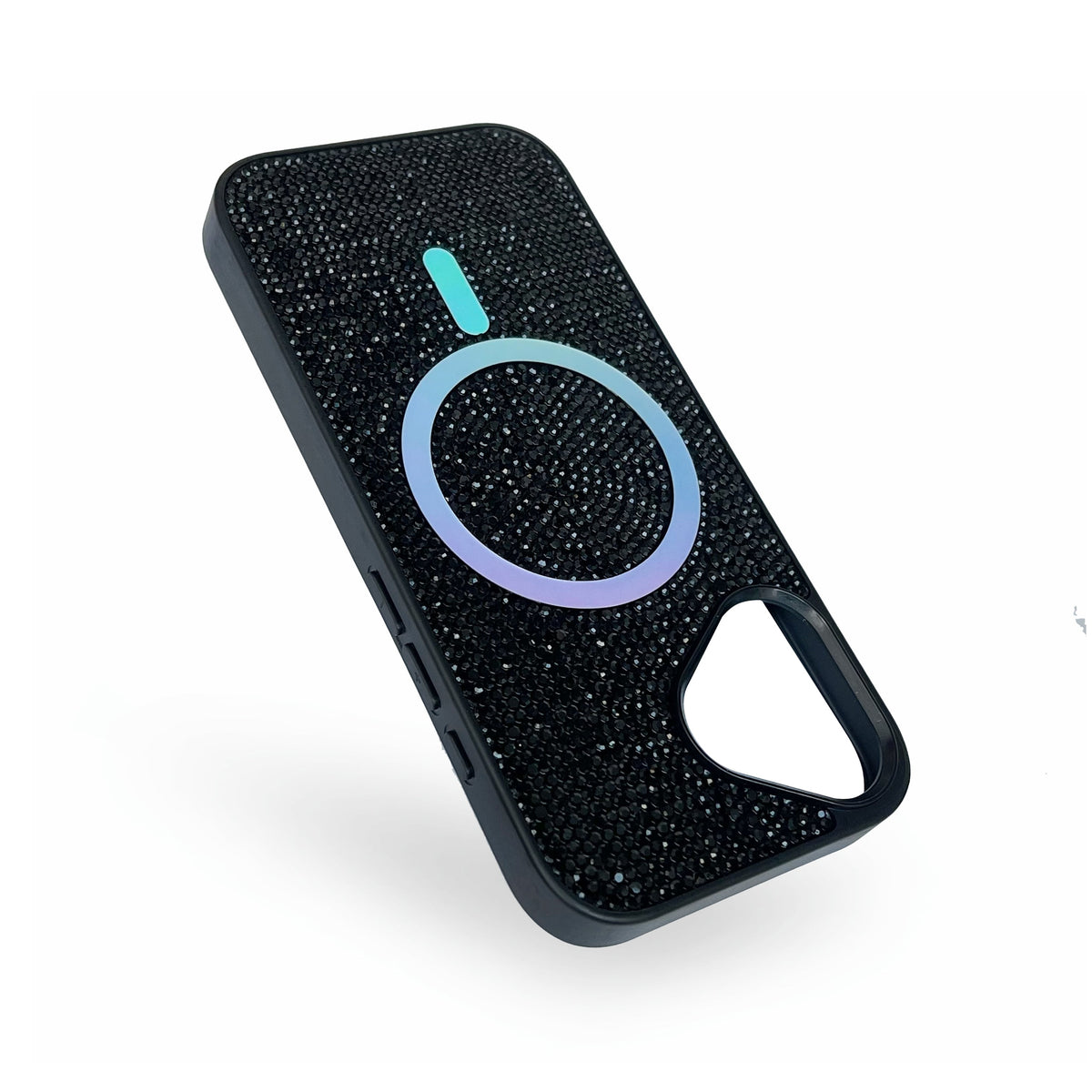 Apple iPhone 17 Hülle - Schwarz - Diamant Glitzer MagSafe Backcover