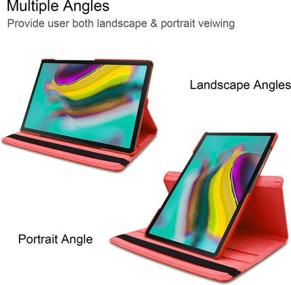 Samsung Galaxy Tab A7 Lite Tablethoes - Rood - Draaibare Bookcase