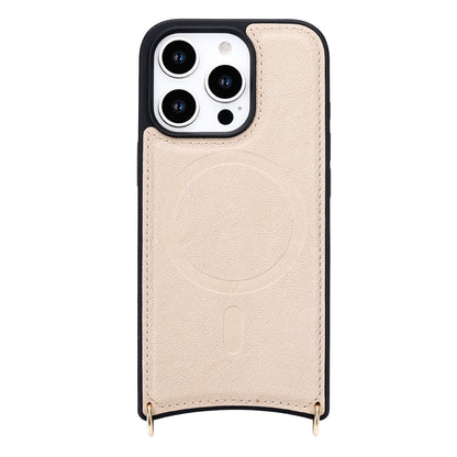 Apple iPhone 16 Pro Case - Beige - CM Amsterdam Back Cover with Phone Strap