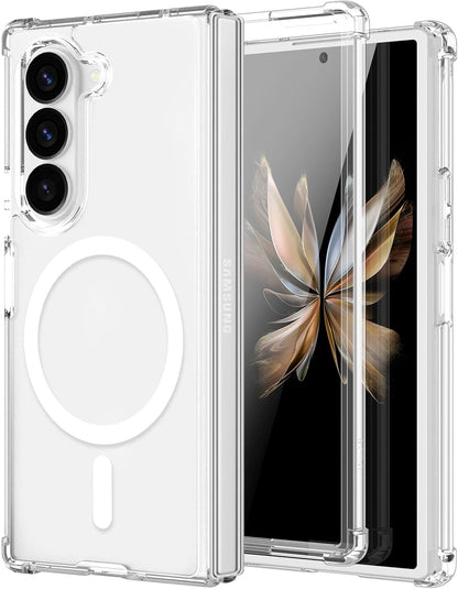 Samsung Galaxy Z Fold 6 Hoesje - Transparant - Anti-Shock MagSafe Back Cover