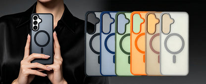 Samsung Galaxy A27 Hoesje - Zwart - Matte Armor MagSafe Back Cover