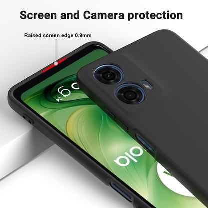 Motorola Moto G04 Hoesje - Zwart - Siliconen Back Cover