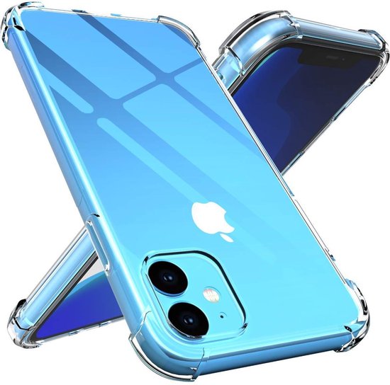 iPhone 11 Hoesje - Anti Shock Hybrid Back Cover - Transparant Back Cover