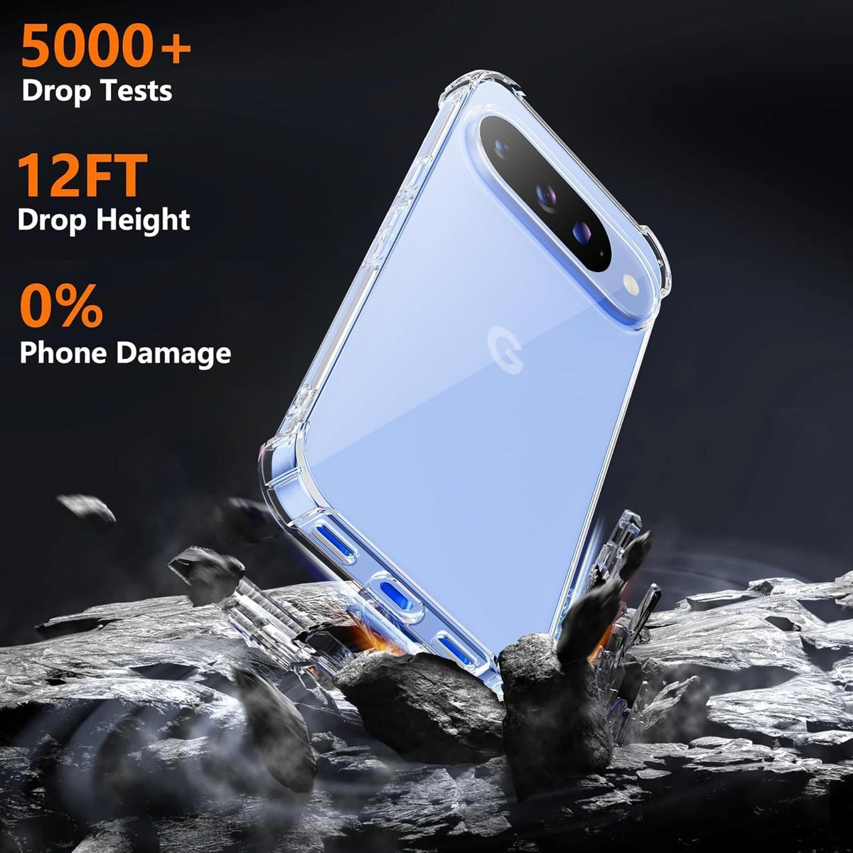 Google Pixel 11 Pro Hoesje - Transparant - Anti-Shock Back Cover