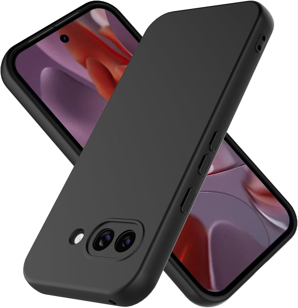 Google Pixel 9a Hoesje - Zwart - Siliconen Back Cover