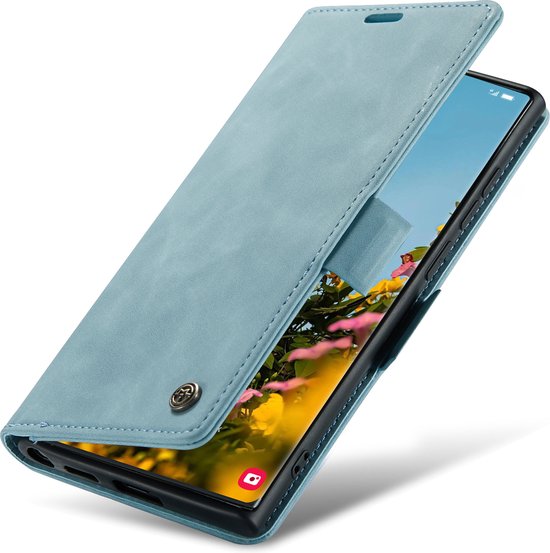 Samsung Galaxy S22 Ultra Hoesje - Aqua Blue - Bookcase