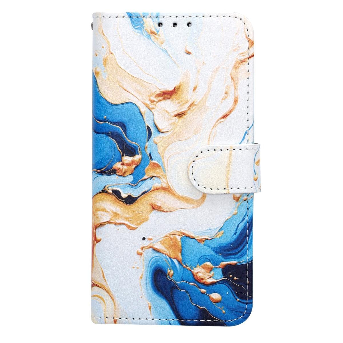 Apple iPhone 17e Hoesje - Geel Marmer - Marmer Portemonnee Bookcase
