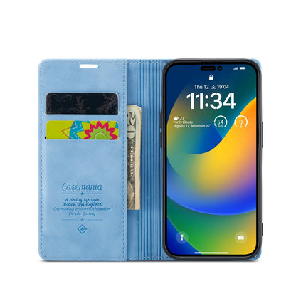 iPhone 15 Pro Hoesje - Sky Blue - Dunne Bookcase