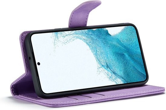 Samsung Galaxy A04s Hoesje - Bright Lila - 2 in 1 Bookcase