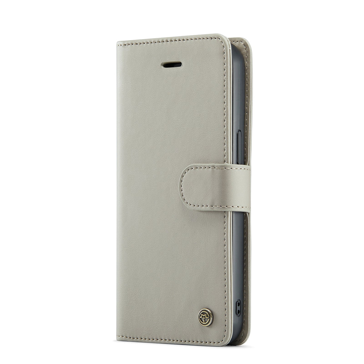Apple iPhone 15 Hoesje - Smoke Gray - 2 in 1 Bookcase