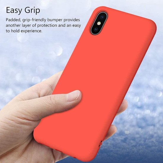 Apple iPhone X/10 Hoesje - Rood - Siliconen Back Cover