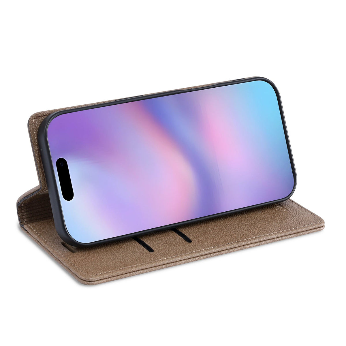 Apple iPhone 17 Pro Hoesje - Mocha Brown - Dunne Leather-look Back Cover
