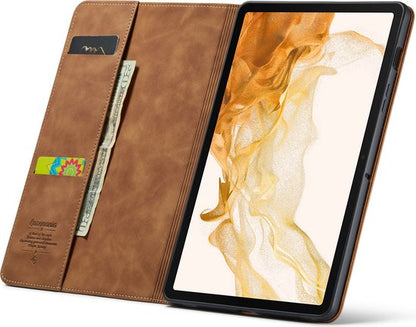 Samsung Galaxy Tab S8 Tablet Case - Sienna Brown - Rotating Folio Case