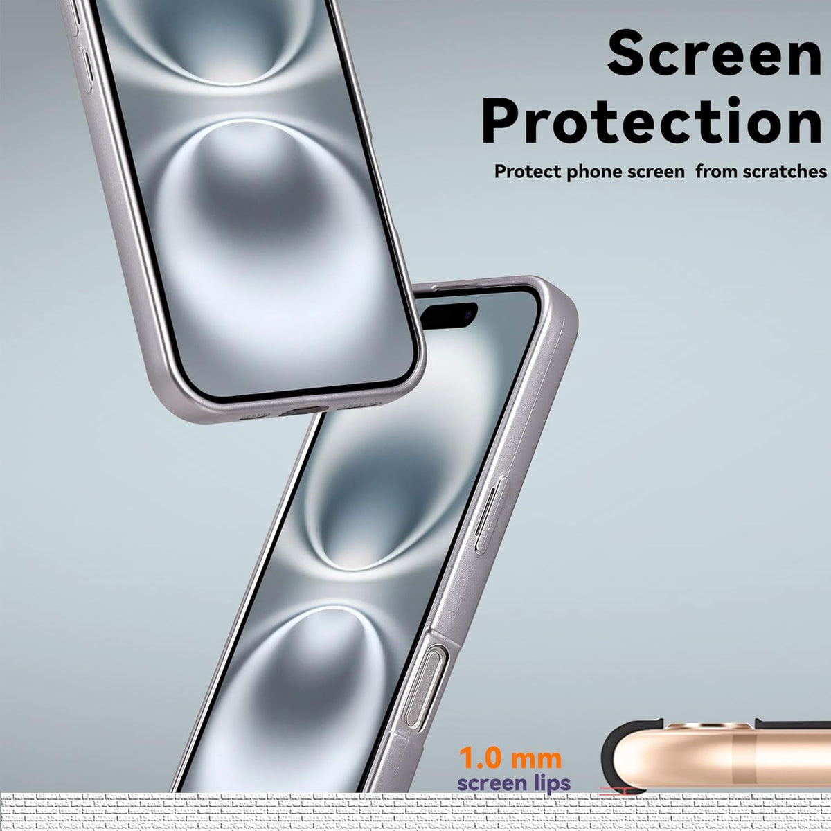 Apple iPhone 16 Plus Case - Silver - Matte Silicone MagSafe Back Cover