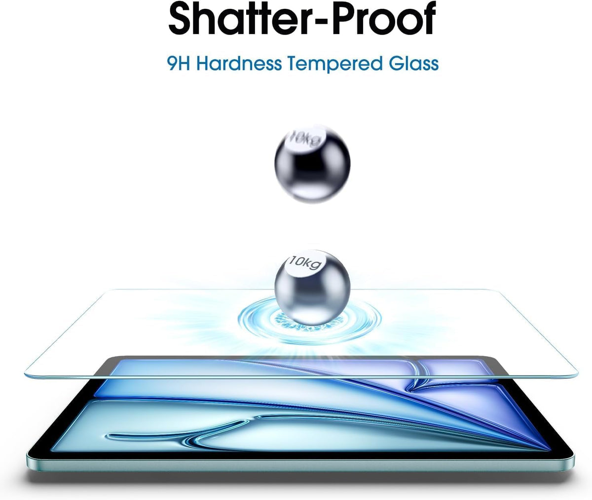 Apple iPad Air 6 11 (2024) Screenprotector - Full Cover - 2 Stuks