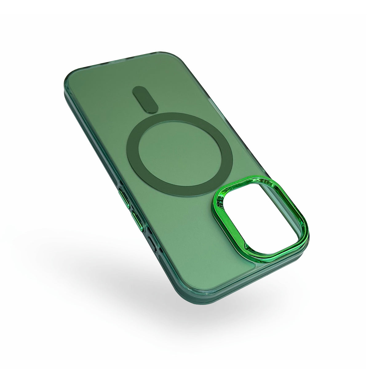 Apple iPhone 16 Case - Green - Fusion Armor MagSafe Back Cover