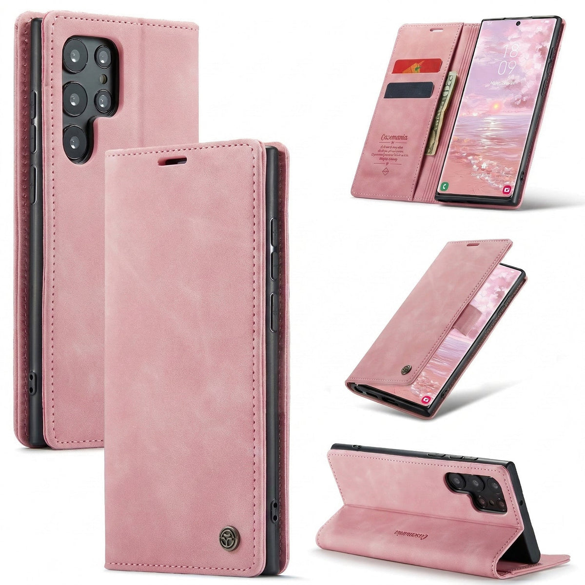 Samsung Galaxy S26 Ultra Hülle - Pale Pink - Dünne Bookcase