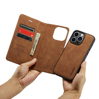 Apple iPhone 15 Pro Max Hoesje - Sienna Brown - 2 in 1 Bookcase