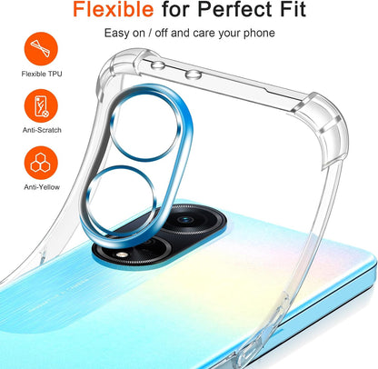 Oppo A98 Hoesje - Transparant - Anti-Shock Back Cover