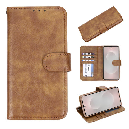 Samsung Galaxy A37 Hoesje - Bruin - Luxe Portemonnee Bookcase