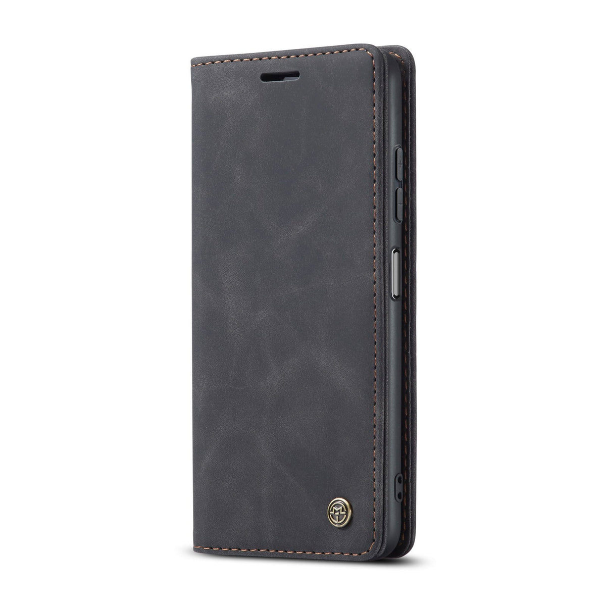 Oppo A58 Hülle - Charcoal Gray - Schlanke Klapphülle mit Kartenfach
