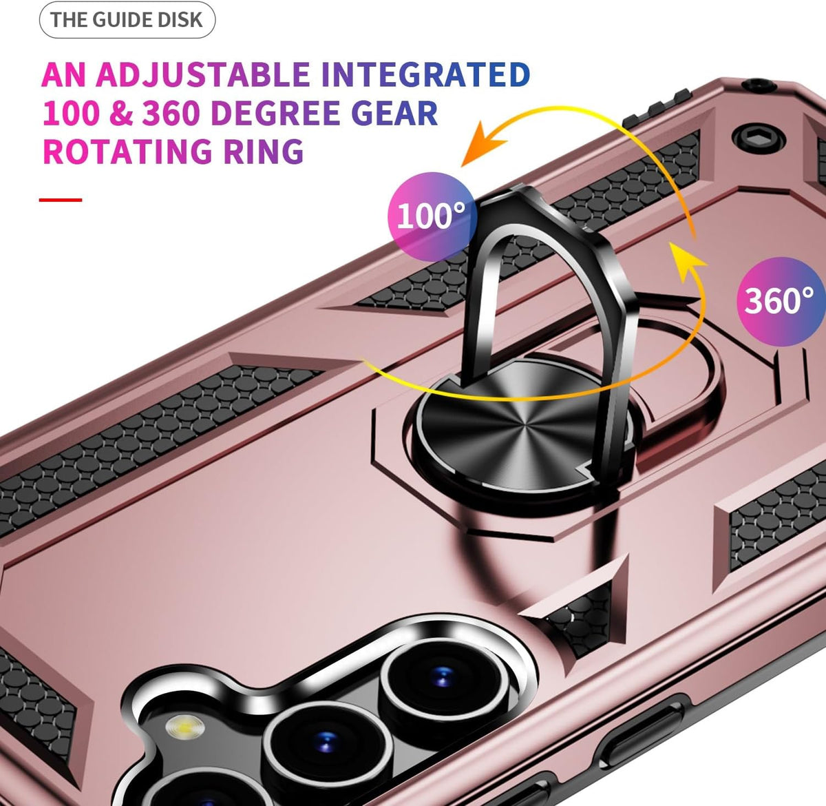 Samsung Galaxy S24 Hülle - Roségold - Armor Kickstand Backcover