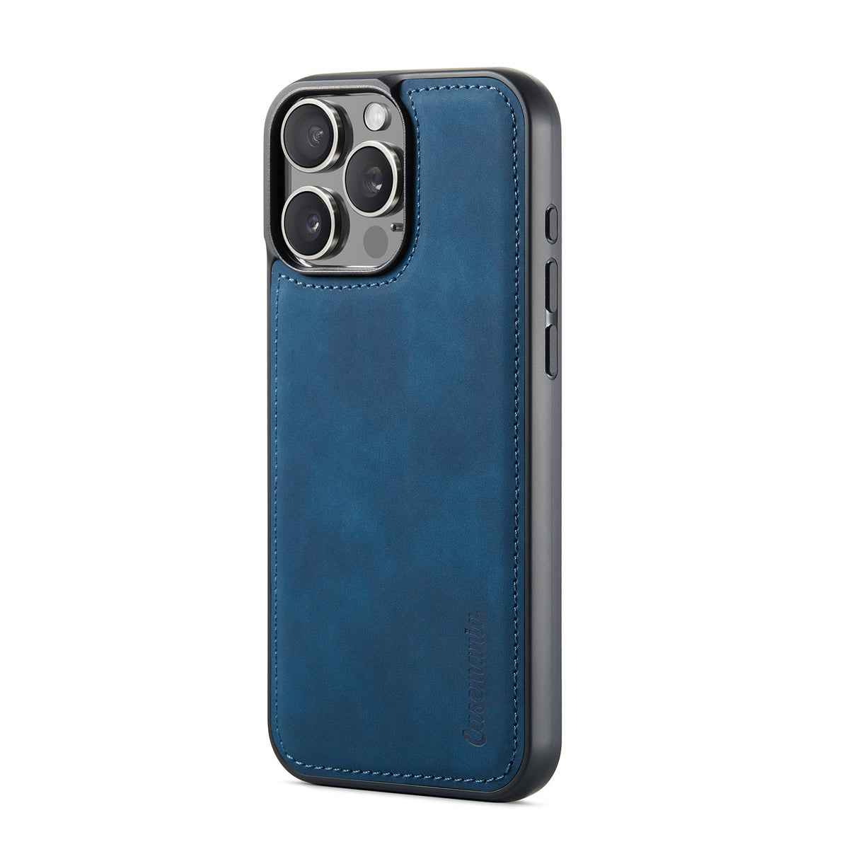 Apple iPhone 16 Pro Max Hoesje - Navy Blue - 2 in 1 Bookcase