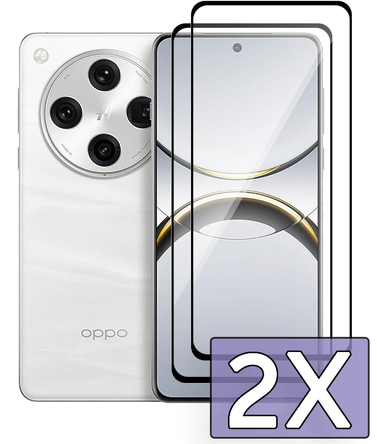 Oppo Find X8 Pro Screenprotector - Full Cover - 2 Stuks