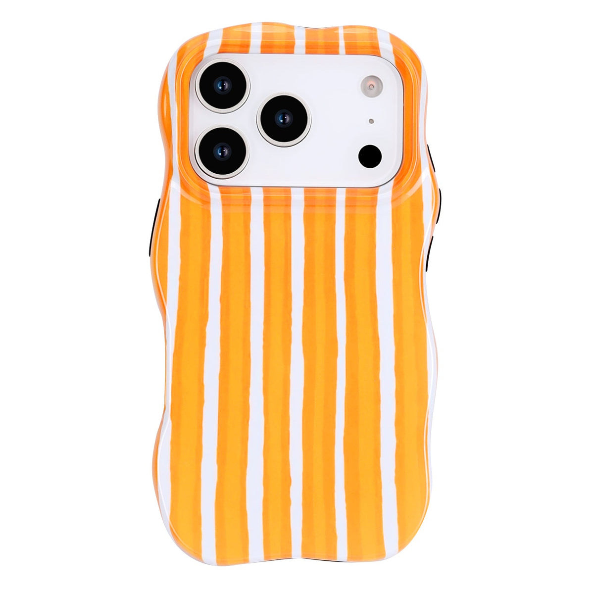 Apple iPhone 18 Pro Max Hoesje - Oranje - Wave Edge Back Cover