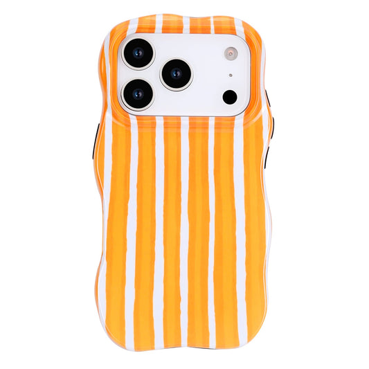 Apple iPhone 18 Pro Hoesje - Oranje - Wave Edge Back Cover