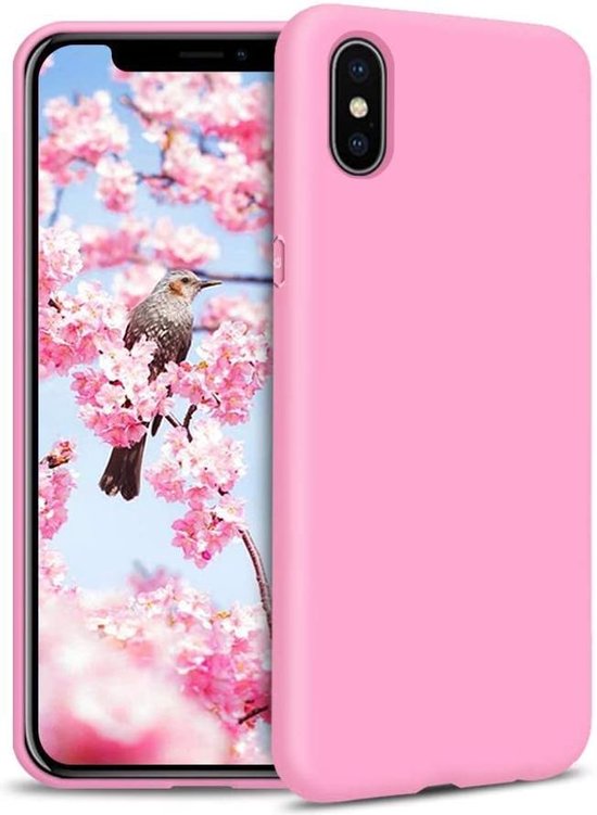 Apple iPhone X/10 Case - Pink - Silicone Back Cover