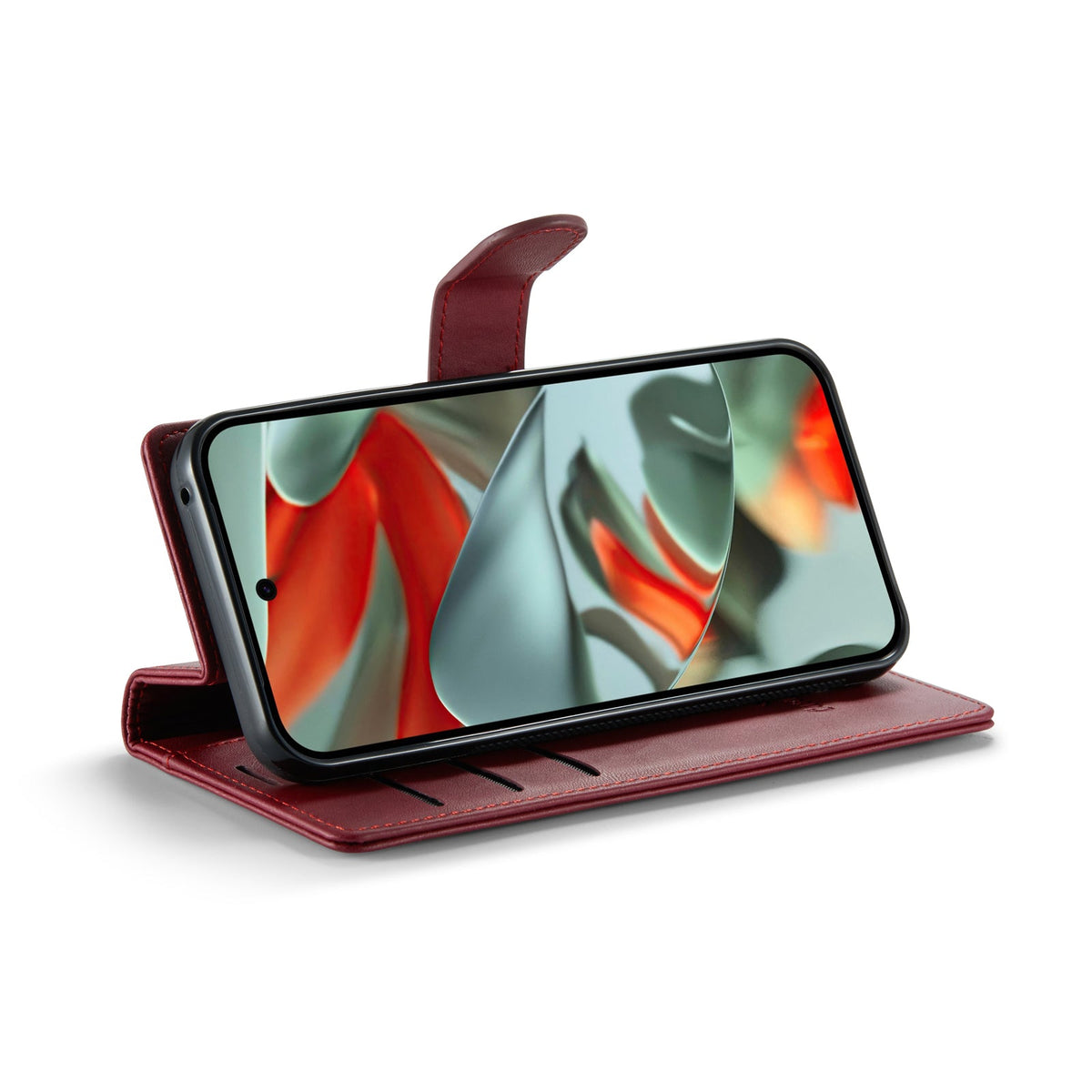 Google Pixel 10 Pro Hoesje - Burgundy Red - Luxe 2 in 1 MagSafe Bookcase