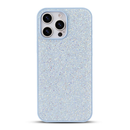 iPhone 16 Pro Hoesje - Blauw - Diamant Glitter Back Cover
