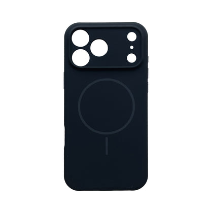 Coque Apple iPhone 18 Pro Max - Noir - Étui arrière en silicone liquide souple compatible MagSafe