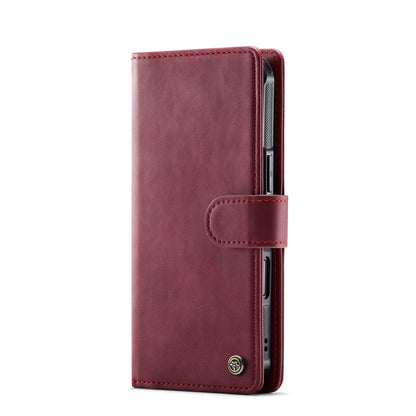 Apple iPhone Air Hoesje - Burgundy Red - Luxe 2 in 1 MagSafe Bookcase