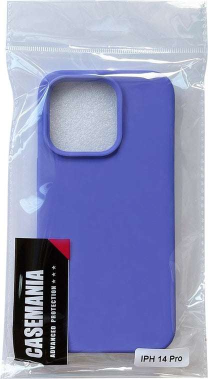 Apple iPhone 14 Pro Hoesje - Paars - Matte Siliconen Back Cover
