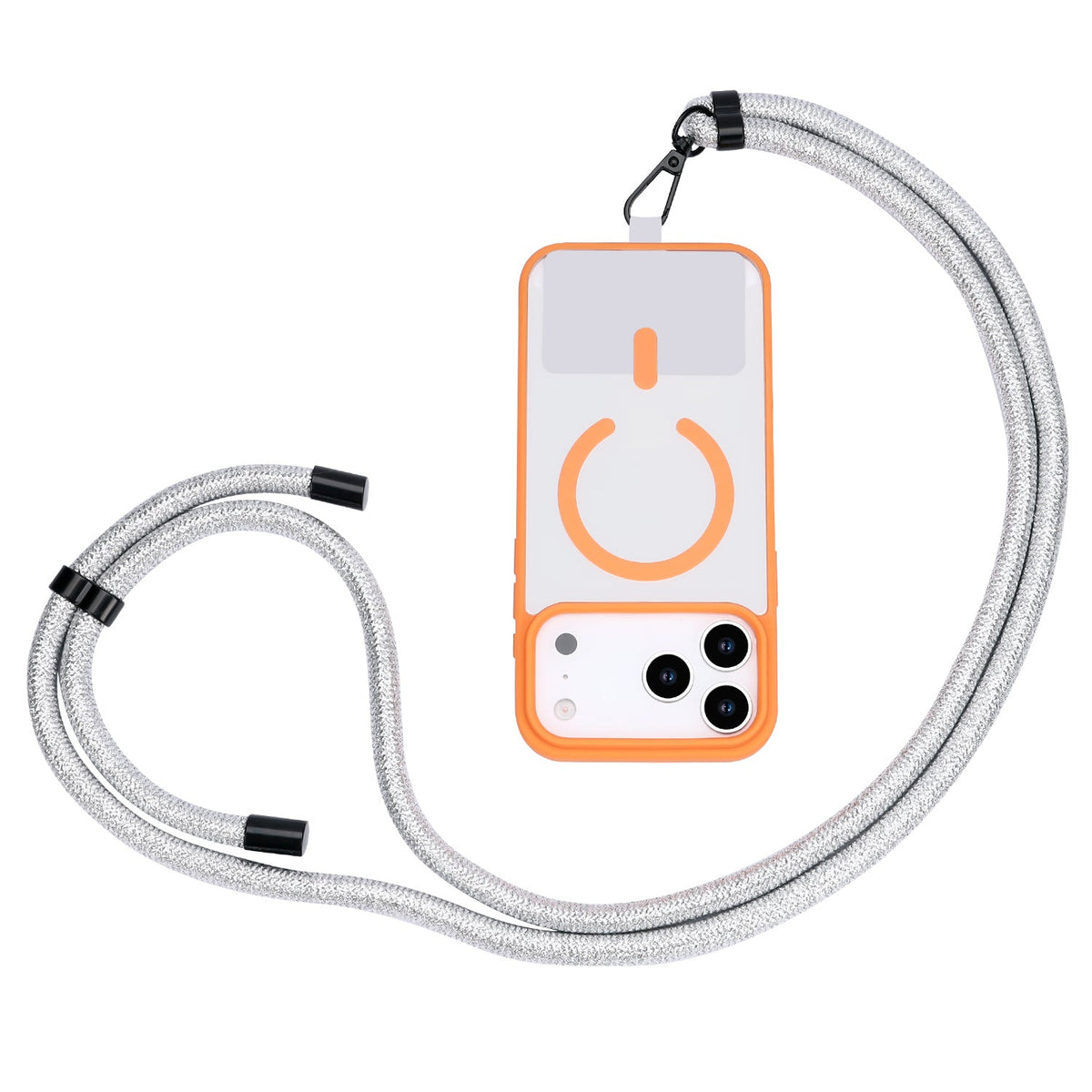 Extra Sterk Telefoonkoord - Metallic Silver