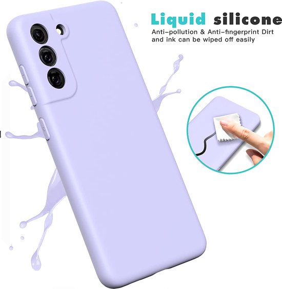 Samsung Galaxy S21 FE Hoesje - Paars - Siliconen Back Cover