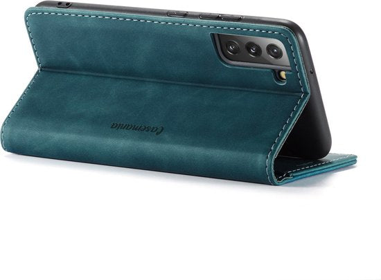 Samsung Galaxy S23 Hoesje - Emerald Green - Dunne Bookcase