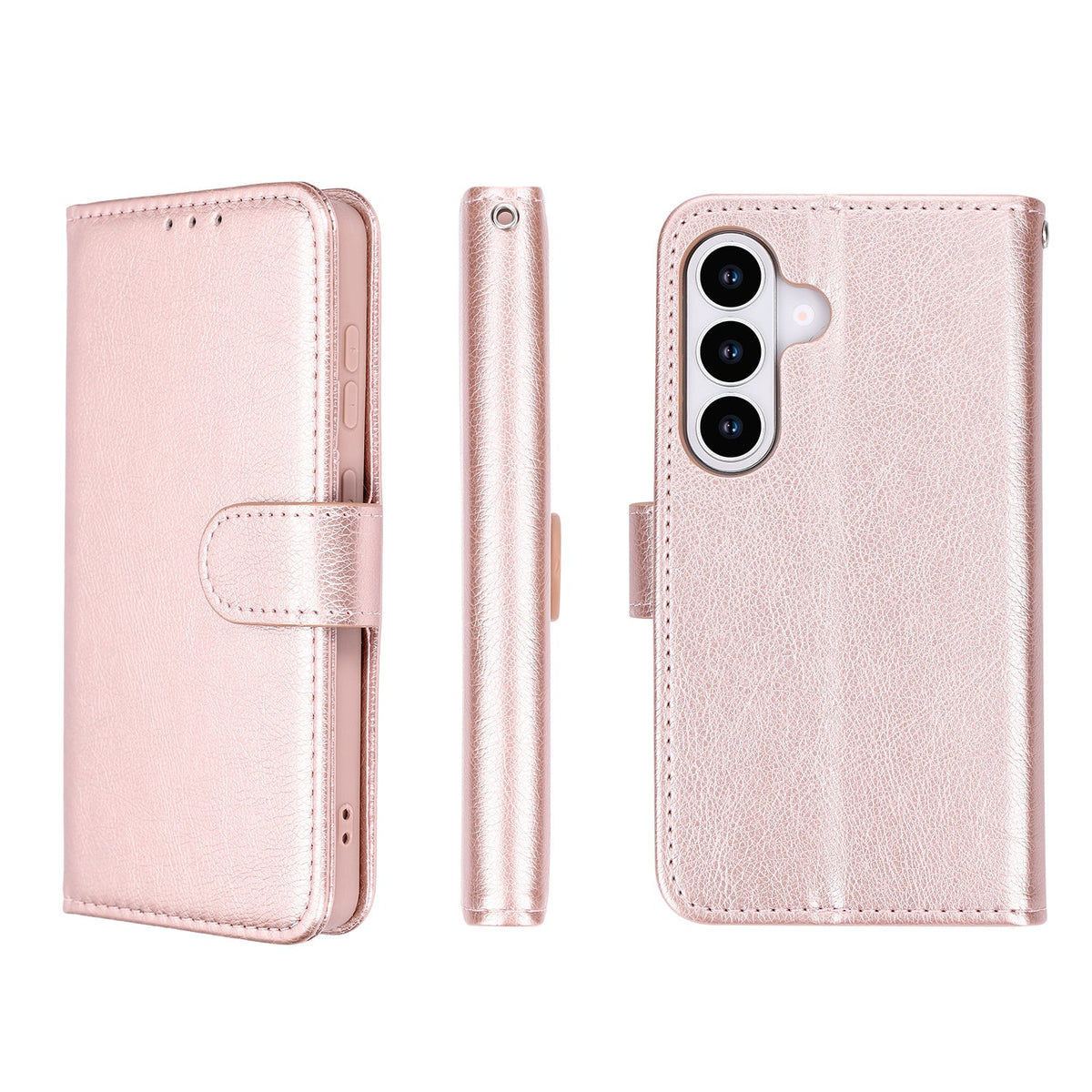 Samsung Galaxy A37 Hoesje - Rosegoud - Luxe Portemonnee Bookcase