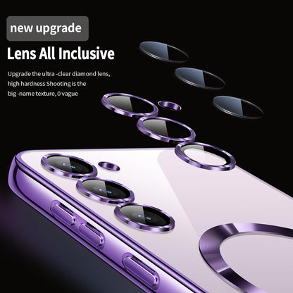 Samsung Galaxy S24 Plus Hoesje - Paars - Siliconen MagSafe Back Cover
