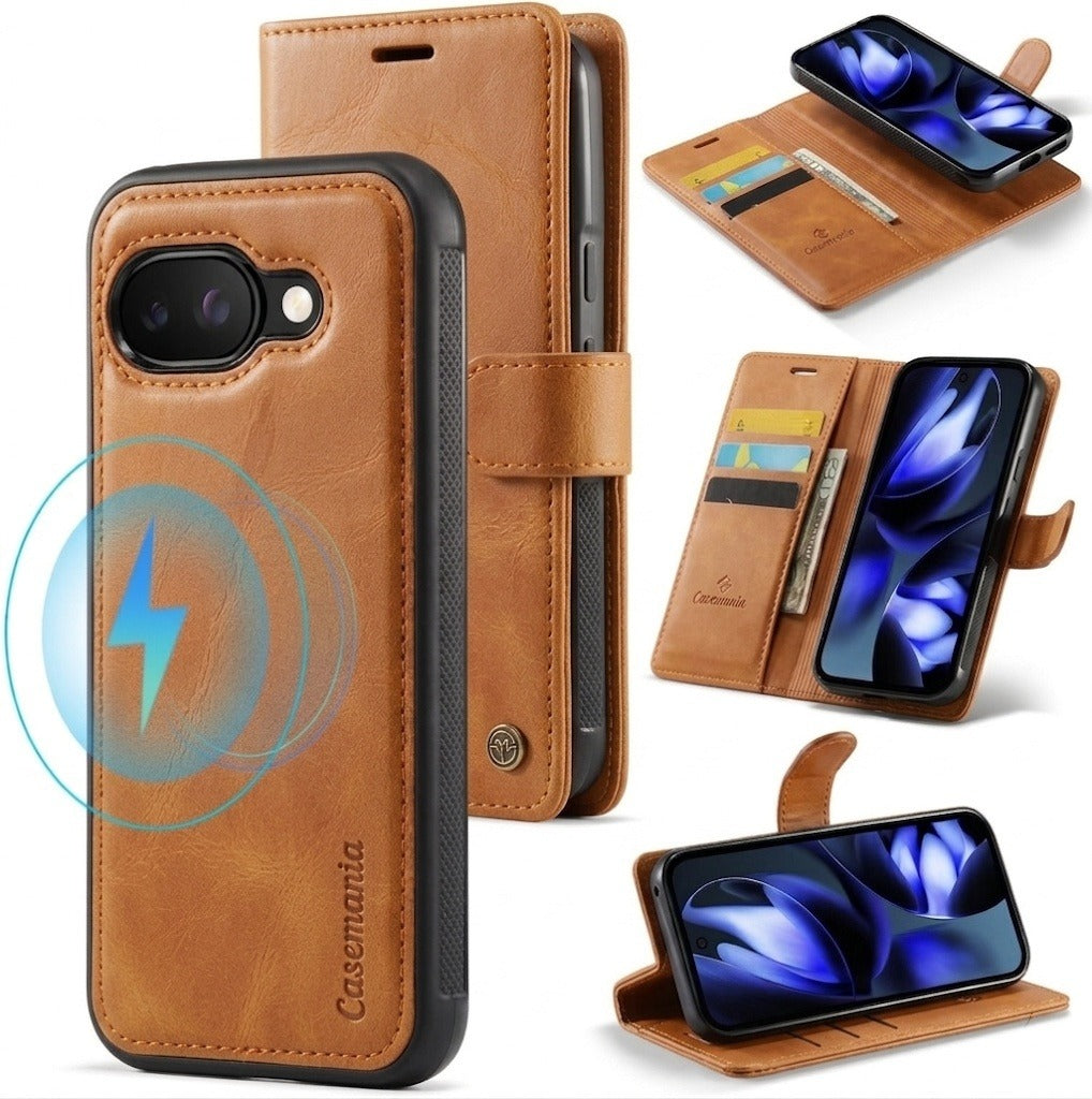 Google Pixel 10a Hoesje - Sienna Brown - 2 in 1 MagSafe Bookcase