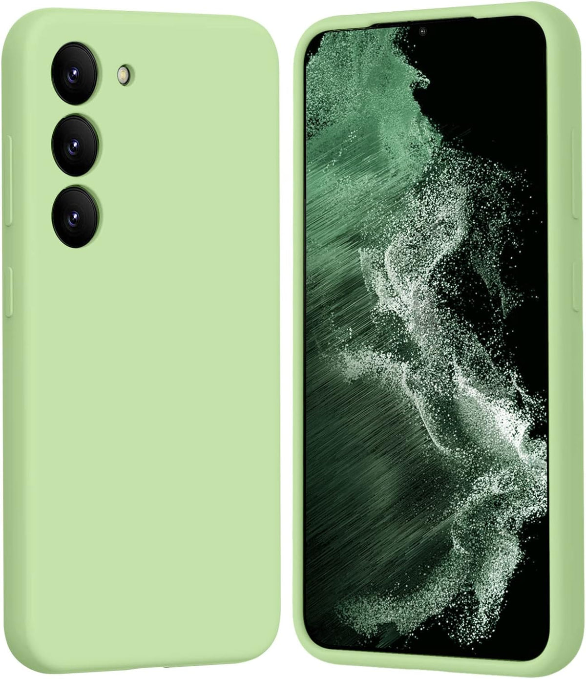 Samsung Galaxy S25 Plus Hoesje - Licht Groen - Liquid Siliconen Back Cover