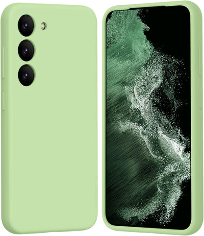 Samsung Galaxy S25 Plus Hoesje - Licht Groen - Liquid Siliconen Back Cover