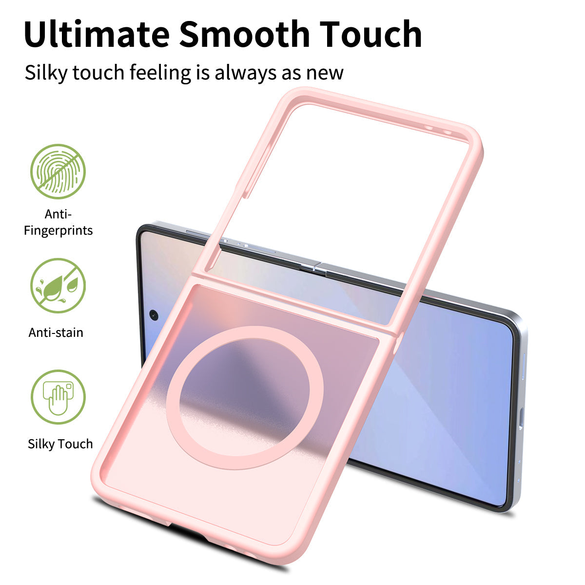 Samsung Galaxy Z Flip8 Hülle - Hellrosa - Matte Armor MagSafe Back Cover