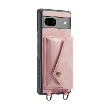 Google Pixel 8 Hoesje - Pale Pink - Luxe Back Cover met Telefoonkoord