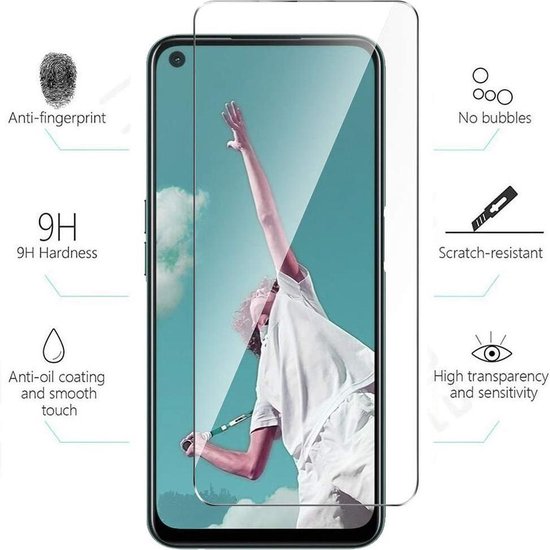 Oppo A72 Screenprotector - Tempered Glass - 2 Stuks