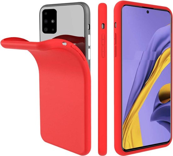 Samsung Galaxy A71 Hoesje - Rood - Siliconen Back Cover