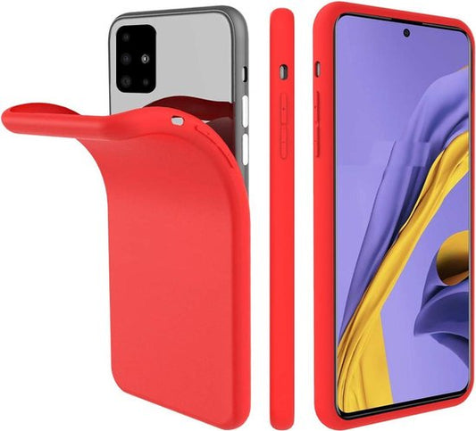 Samsung Galaxy A71 Hoesje - Rood - Siliconen Back Cover