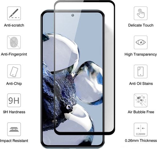 Xiaomi 12T Pro / 12T Screenprotector - Full Cover - 2 Stuks